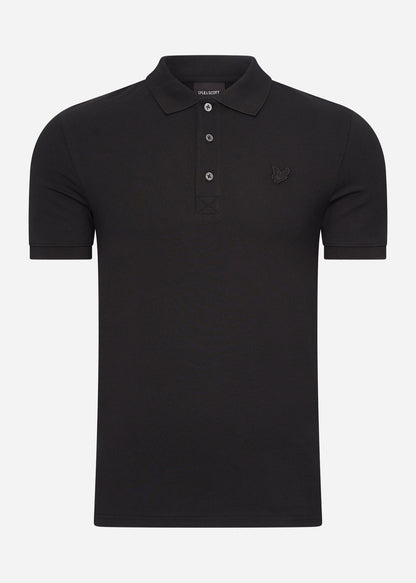 Lyle & Scott Polo's  Tonal eagle polo shirt - jet black 