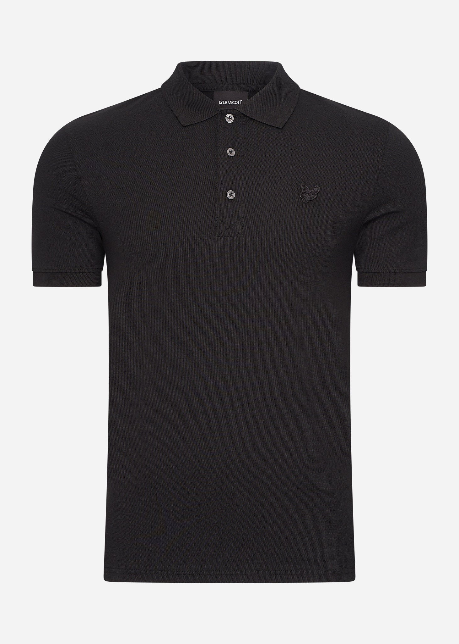 Lyle & Scott Polo's  Tonal eagle polo shirt - jet black 