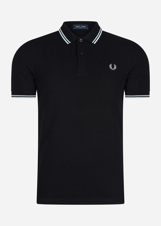 Fred Perry Polo's  Twin tipped fred perry shirt - black light ice 