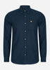 Lyle & Scott Overhemden  Plain flannel shirt - dark navy 