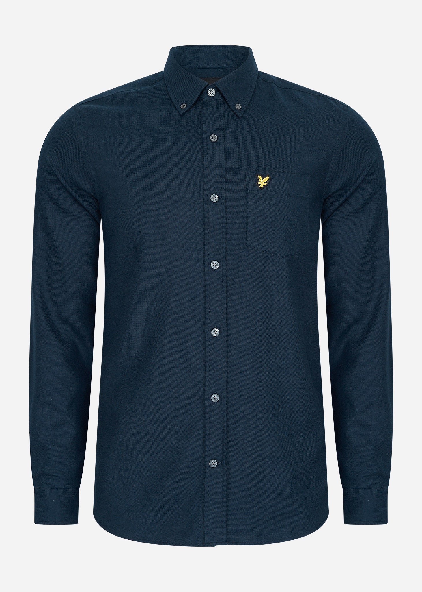 Lyle & Scott Overhemden  Plain flannel shirt - dark navy 