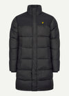 Lyle & Scott Jassen  Longline wadded puffer - jet black 