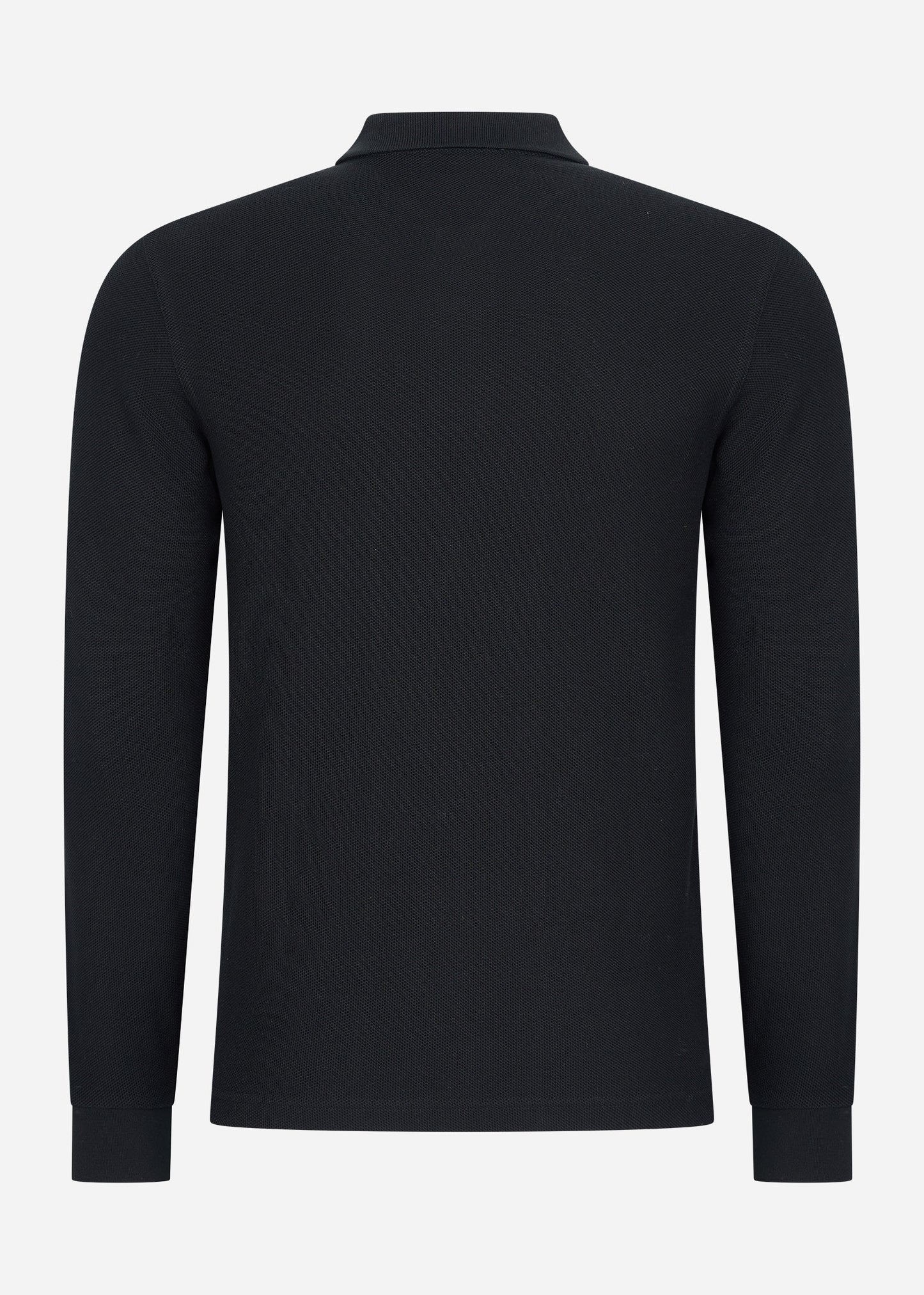 Fred Perry Longsleeve Polo's  Panelled long sleeve polo shirt - black 