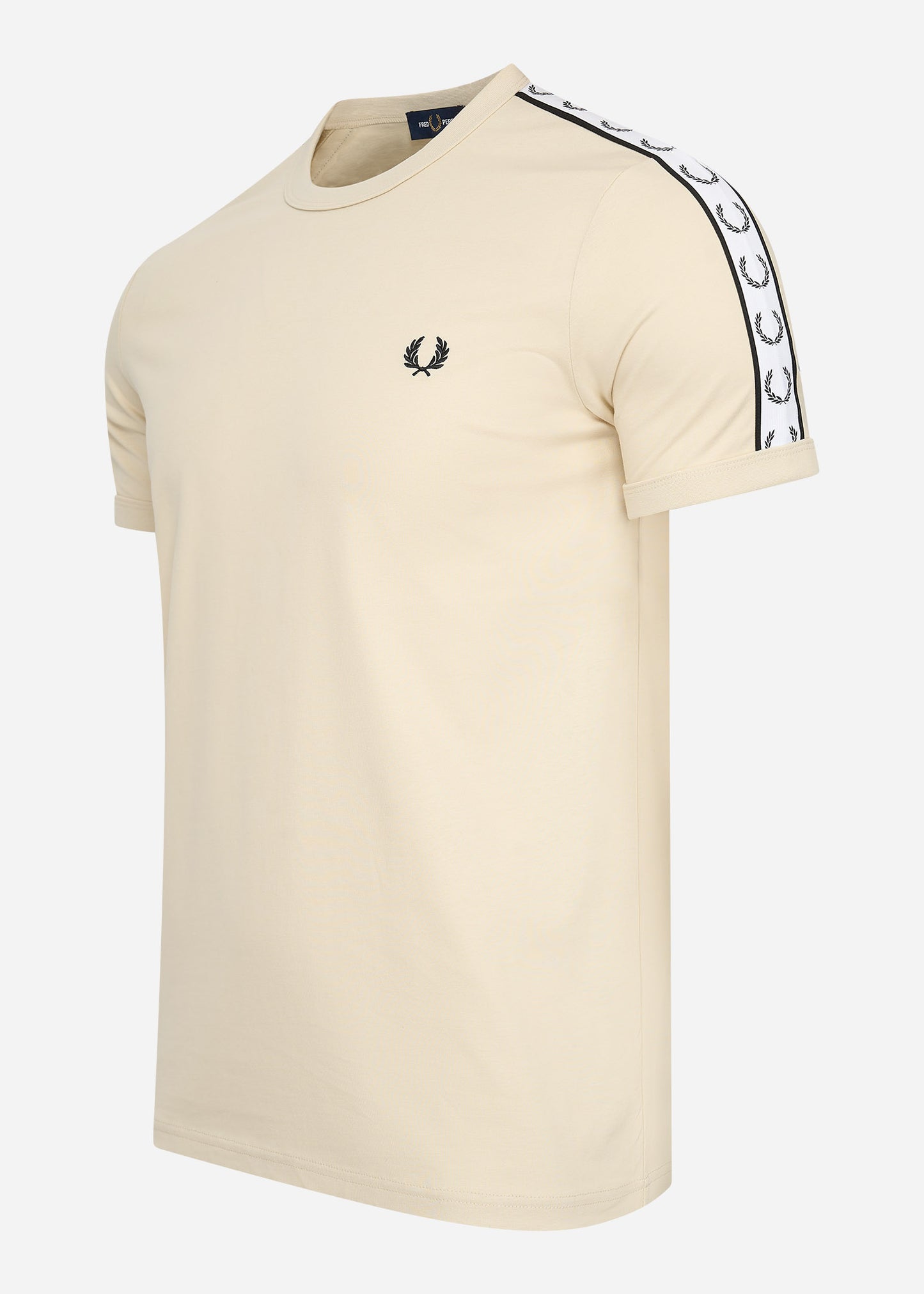 Fred Perry T-shirts  Taped ringer t-shirt - oatmeal 