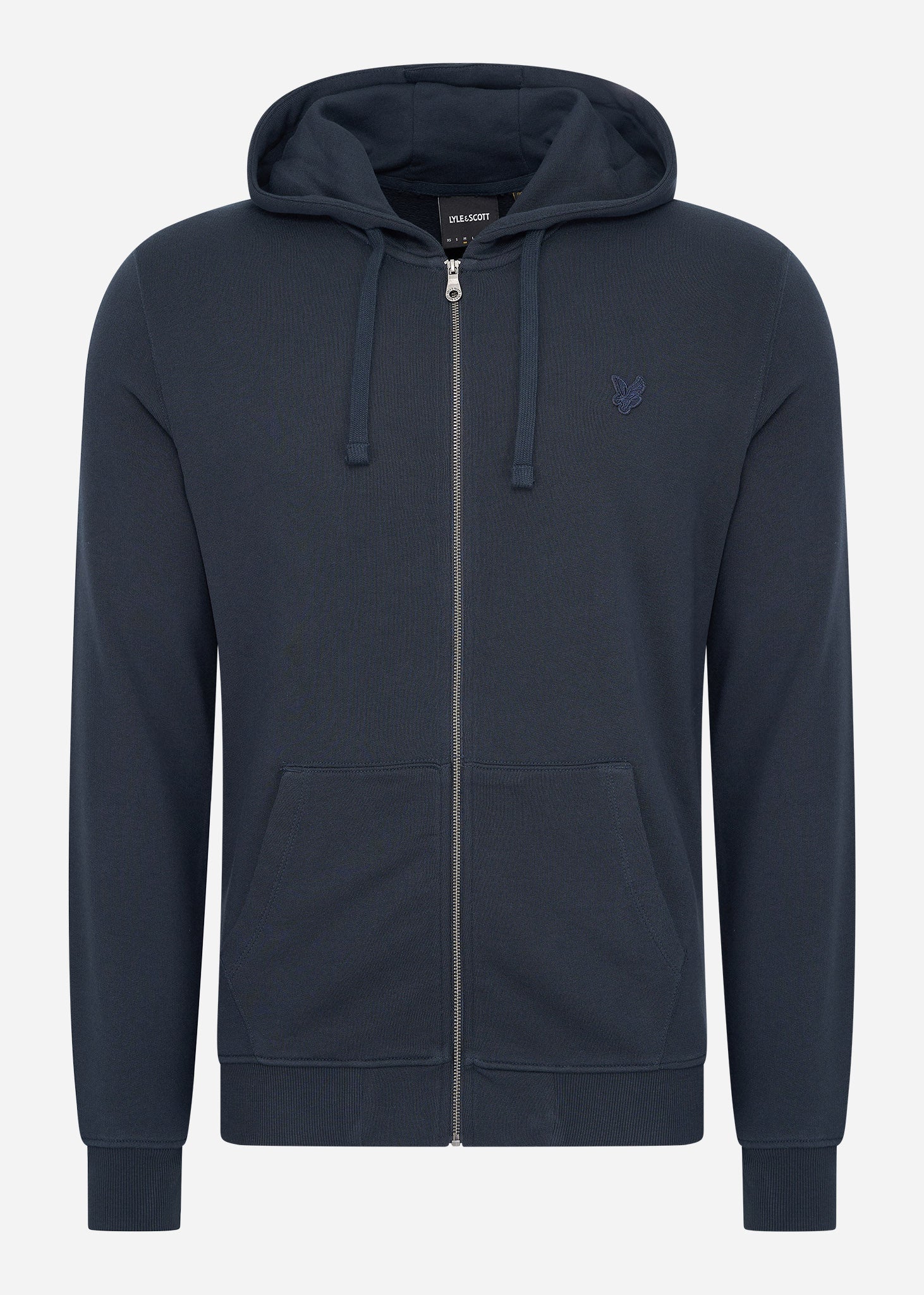 Lyle & Scott Vesten  Tonal eagle zip through hoodie - dark navy 