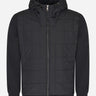 Lyle & Scott Hoodies  Hybrid quilted zip through hoodie - jet black 