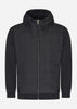 Lyle & Scott Hoodies  Hybrid quilted zip through hoodie - jet black 