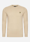 Lyle & Scott Truien  Cotton merino crew jumper - cairngorms khaki 