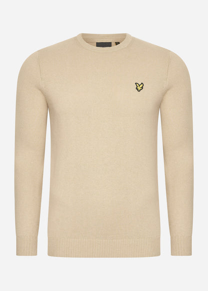 Lyle & Scott Truien  Cotton merino crew jumper - cairngorms khaki 