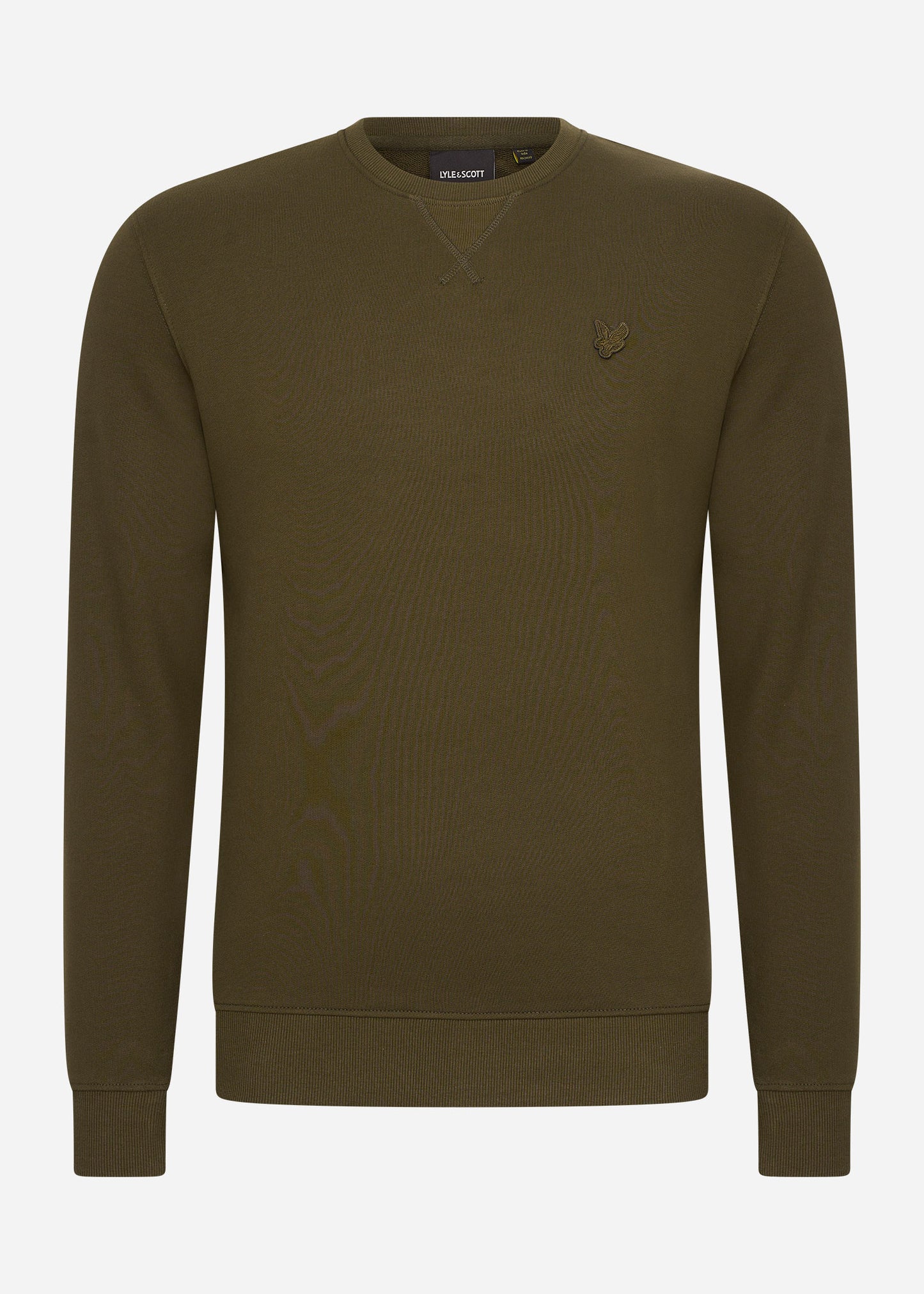 Lyle & Scott Truien  Tonal eagle crew neck sweatshirt - olive 