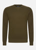 Lyle & Scott Truien  Tonal eagle crew neck sweatshirt - olive 