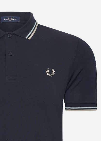 Fred Perry Polo's  Twin tipped fred perry shirt - nvy slvbl wrmgre 