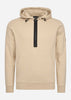 Barbour International Hoodies  Badge half zip hoodie - lt stone 