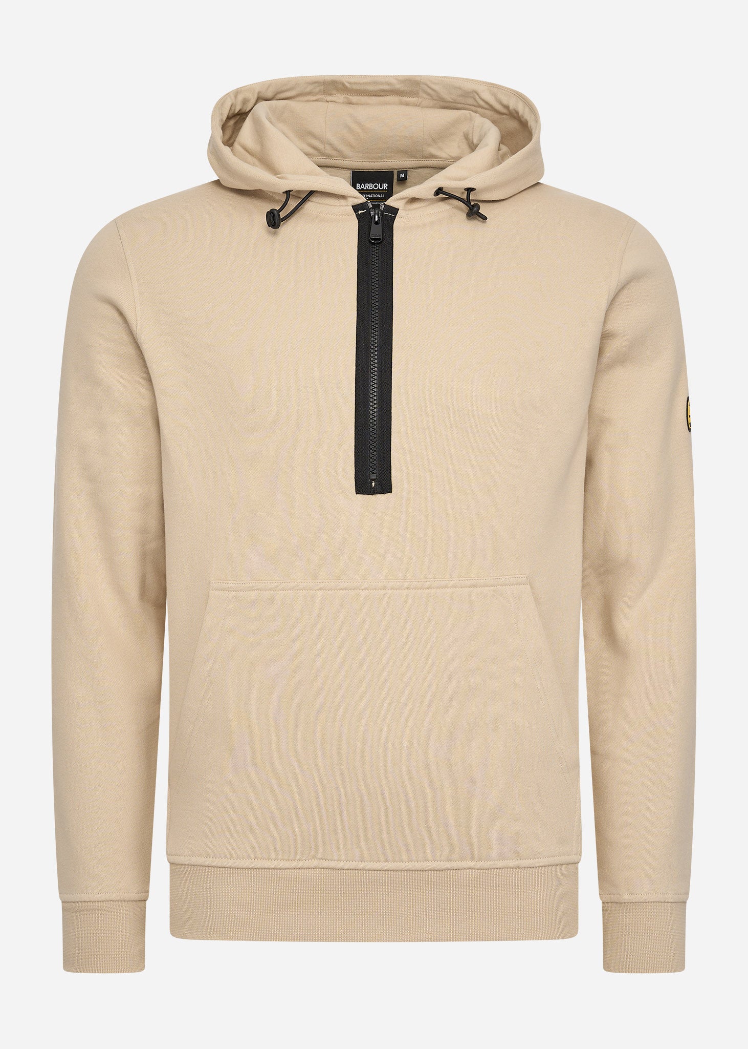 Barbour International Hoodies  Badge half zip hoodie - lt stone 