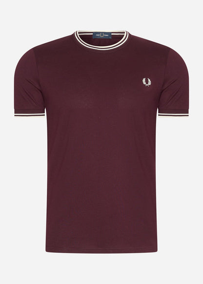 Fred Perry T-shirts  Twin tipped t-shirt - oxblood 