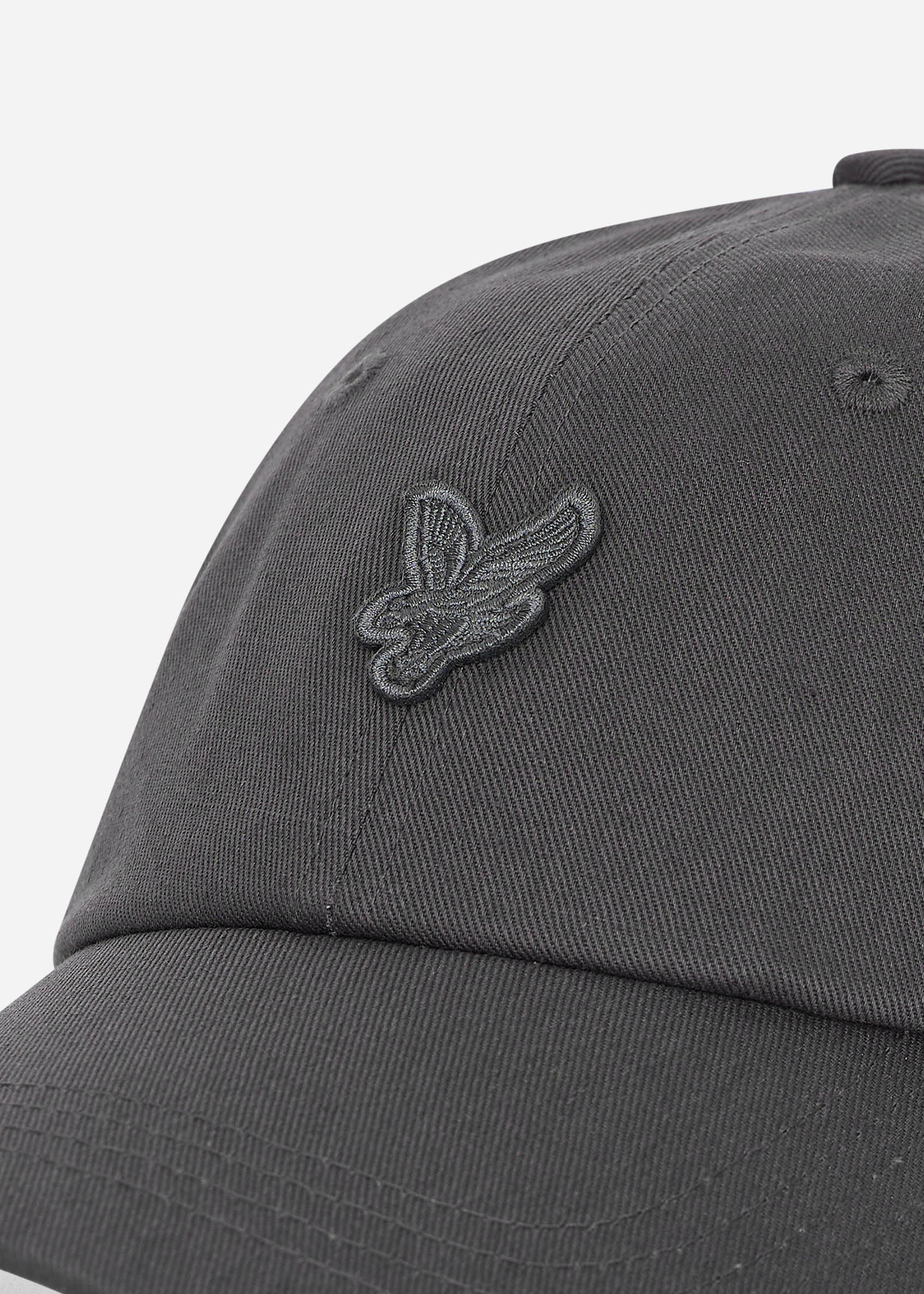 Lyle & Scott Petten  Tonal eagle baseball cap - gunmetal 