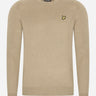 Lyle & Scott Truien  Cotton merino crew neck jumper - sage uniform 