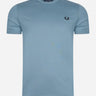 Fred Perry T-shirts  Ringer t-shirt - ash blue