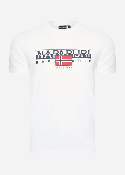 Napapijri T-shirts  Aylmer t-shirt - bright white 