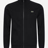 Lacoste Vesten  Brushed fleece zip through sweater - black 