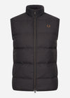 Fred Perry Bodywarmers  Insulated gilet - black 