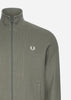 Fred Perry Vesten  Laurel wreath sleeve track jacket - field green 