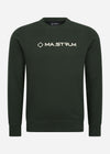 MA.Strum Truien  Chest print crew sweat - oil slick 