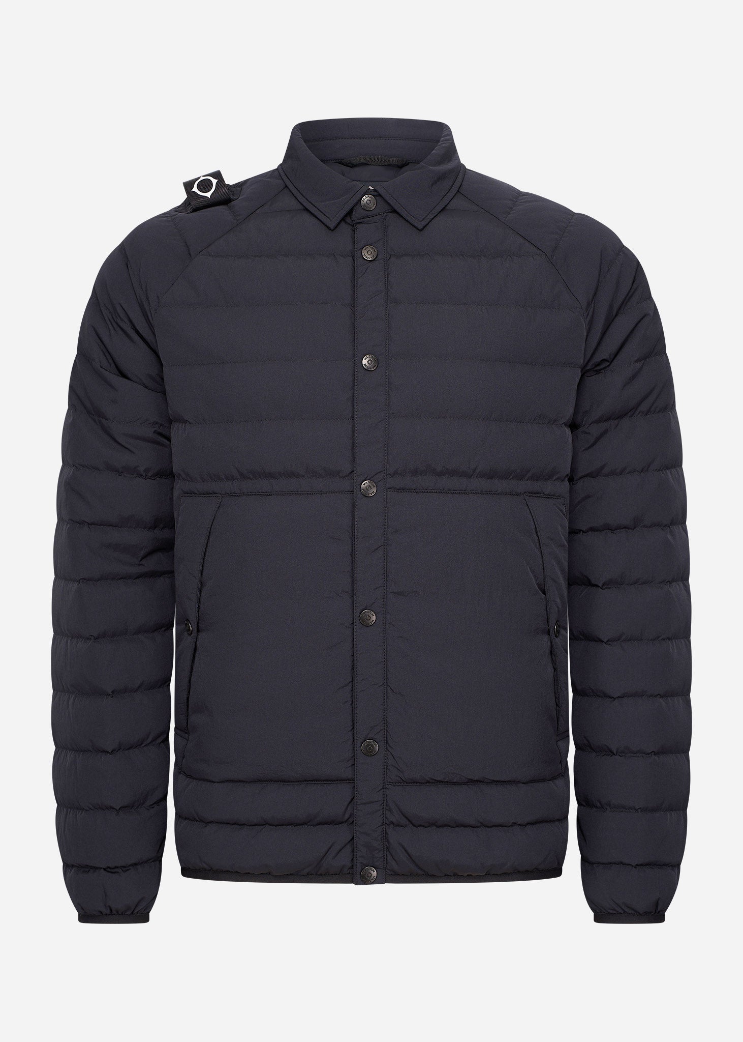 MA.Strum Jassen  Down overshirt - jet black 