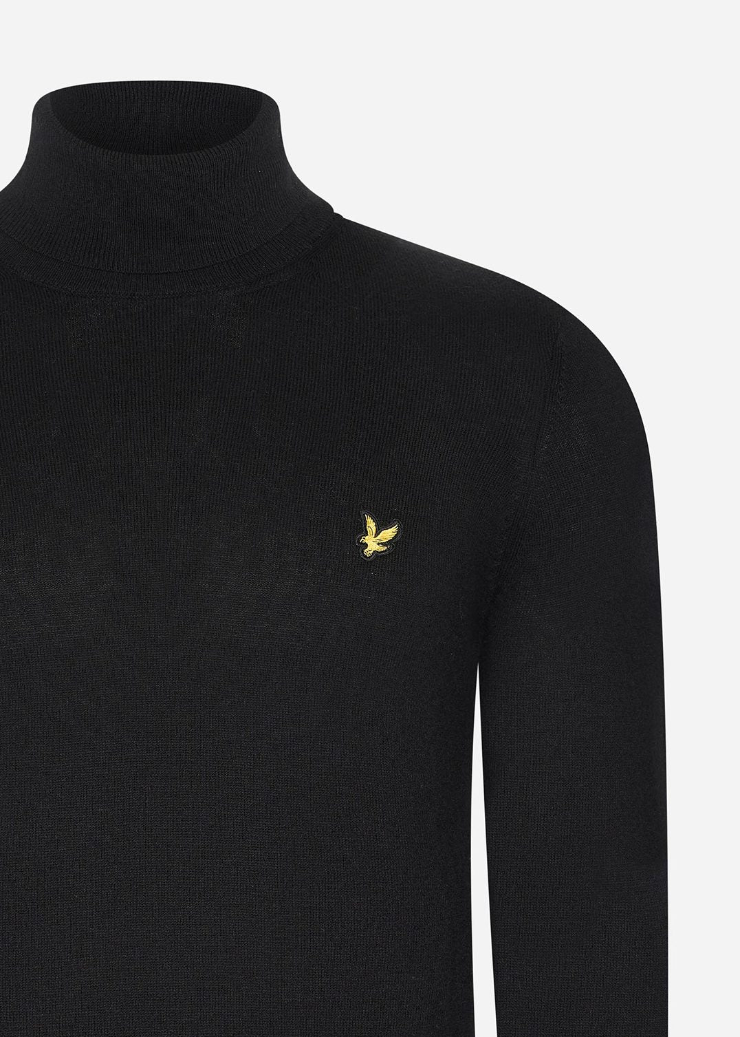 Lyle & Scott Truien  Cotton merino turtleneck jumper - jet black 