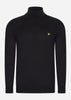 Lyle & Scott Truien  Cotton merino turtleneck jumper - jet black 