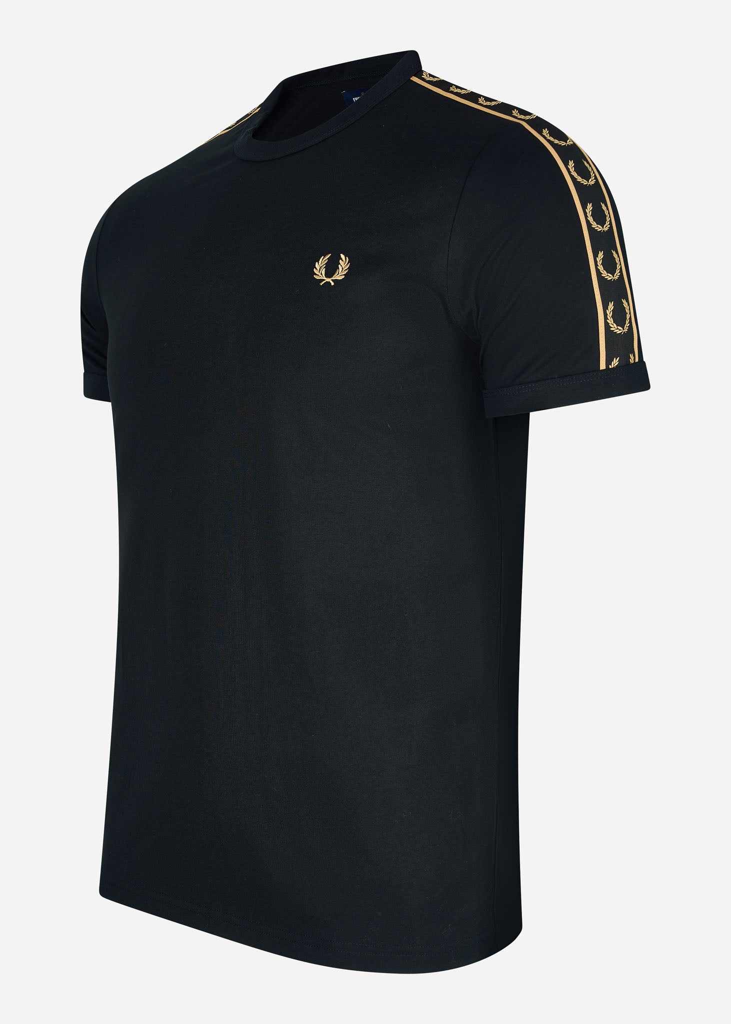 Fred Perry T-shirts  Contrast tape ringer t-shirt - black stone 