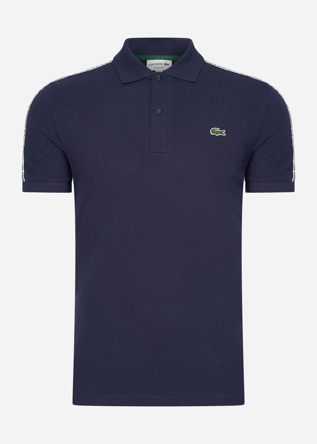 Lacoste Polos  Contrast stripe polo - navy blue 
