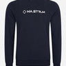 MA.Strum Truien  Chest print crew sweat - ink navy 