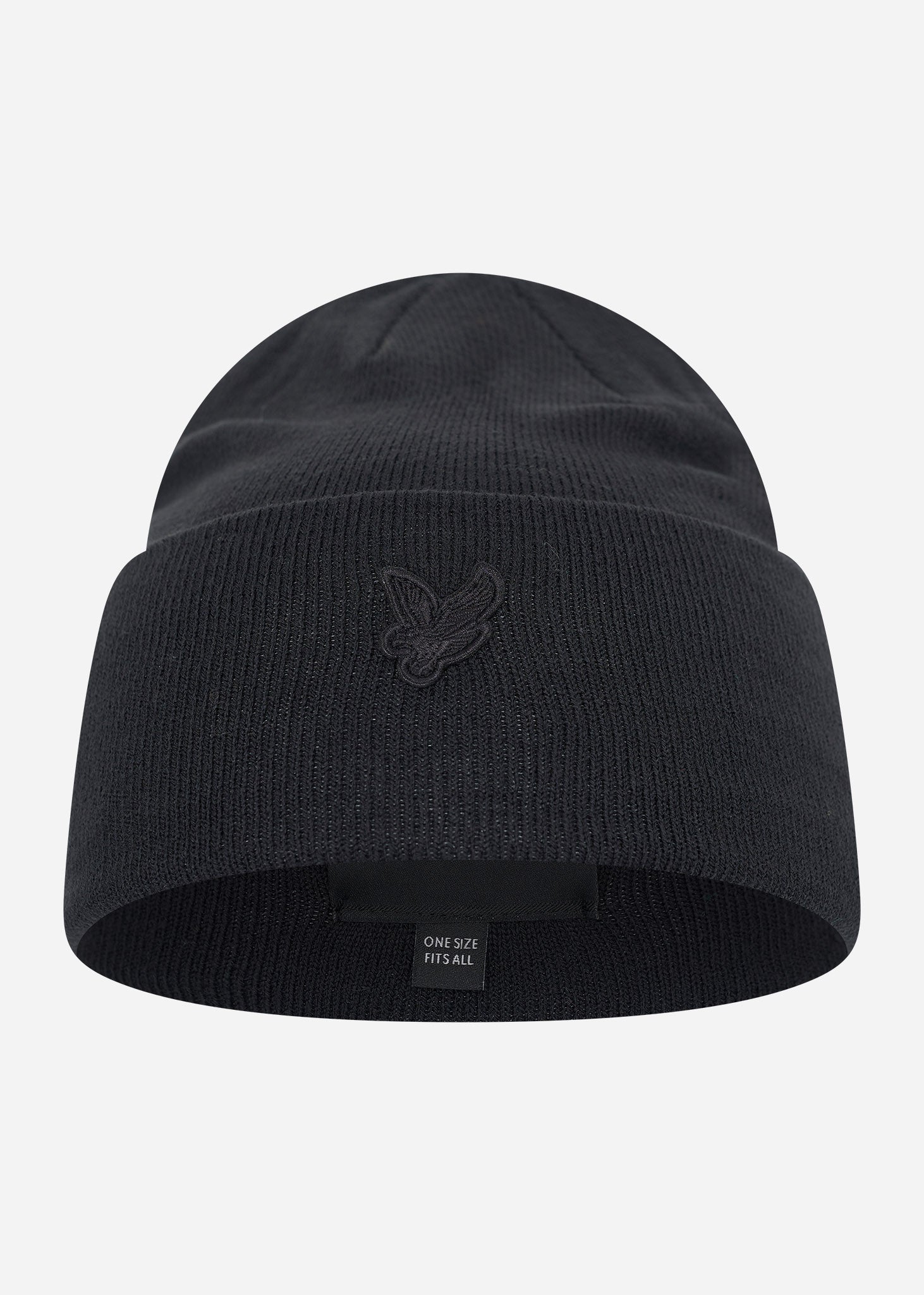 Lyle & Scott Mutsen  Tonal eagle beanie - jet black 