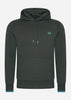 Fred Perry Hoodies  Tipped hooded sweatshirt - night green runaway bay ocean 