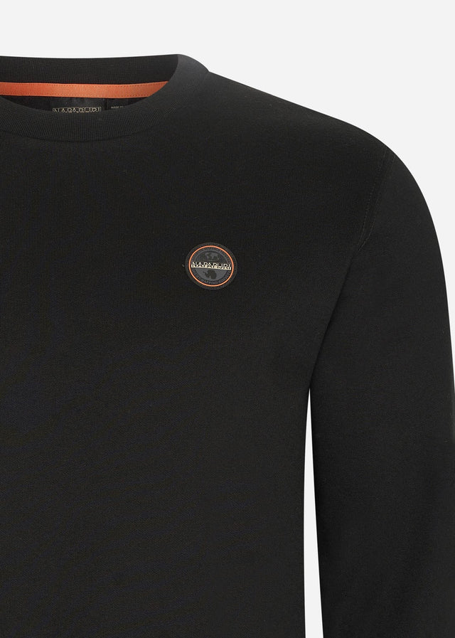 Napapijri Sweaters  Badge crewneck sweater  - black 