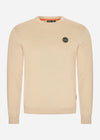 Napapijri Truien  Badge crewneck sweater  - beige rocky 