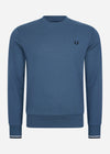 Fred Perry Truien  Crew neck sweatshirt - midnight blue 