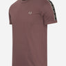 Fred Perry T-shirts  Contrast tape ringer t-shirt - brick warm grey 