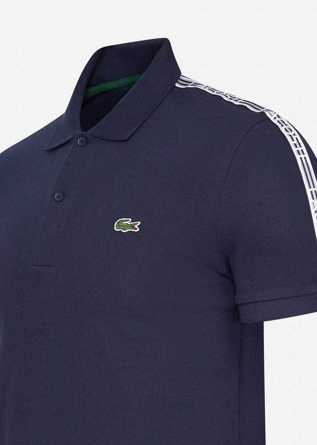 Lacoste Polos  Contrast stripe polo - navy blue 