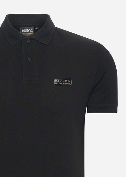 Barbour International Polo's  Essential polo shirt - black pewter 