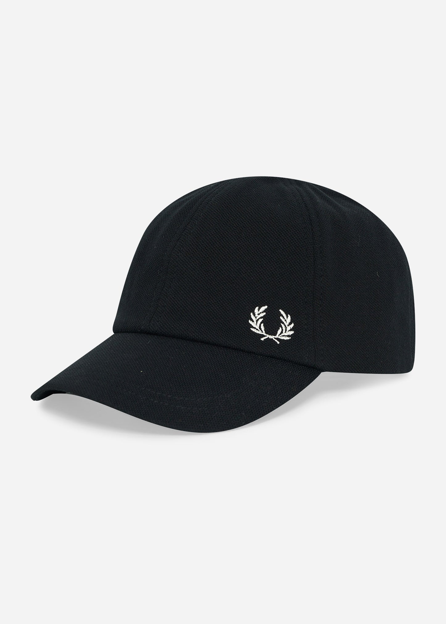 Fred Perry Petten  Pique classic cap - black snow white 