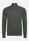 Fred Perry Truien  Half zip sweatshirt - field green 