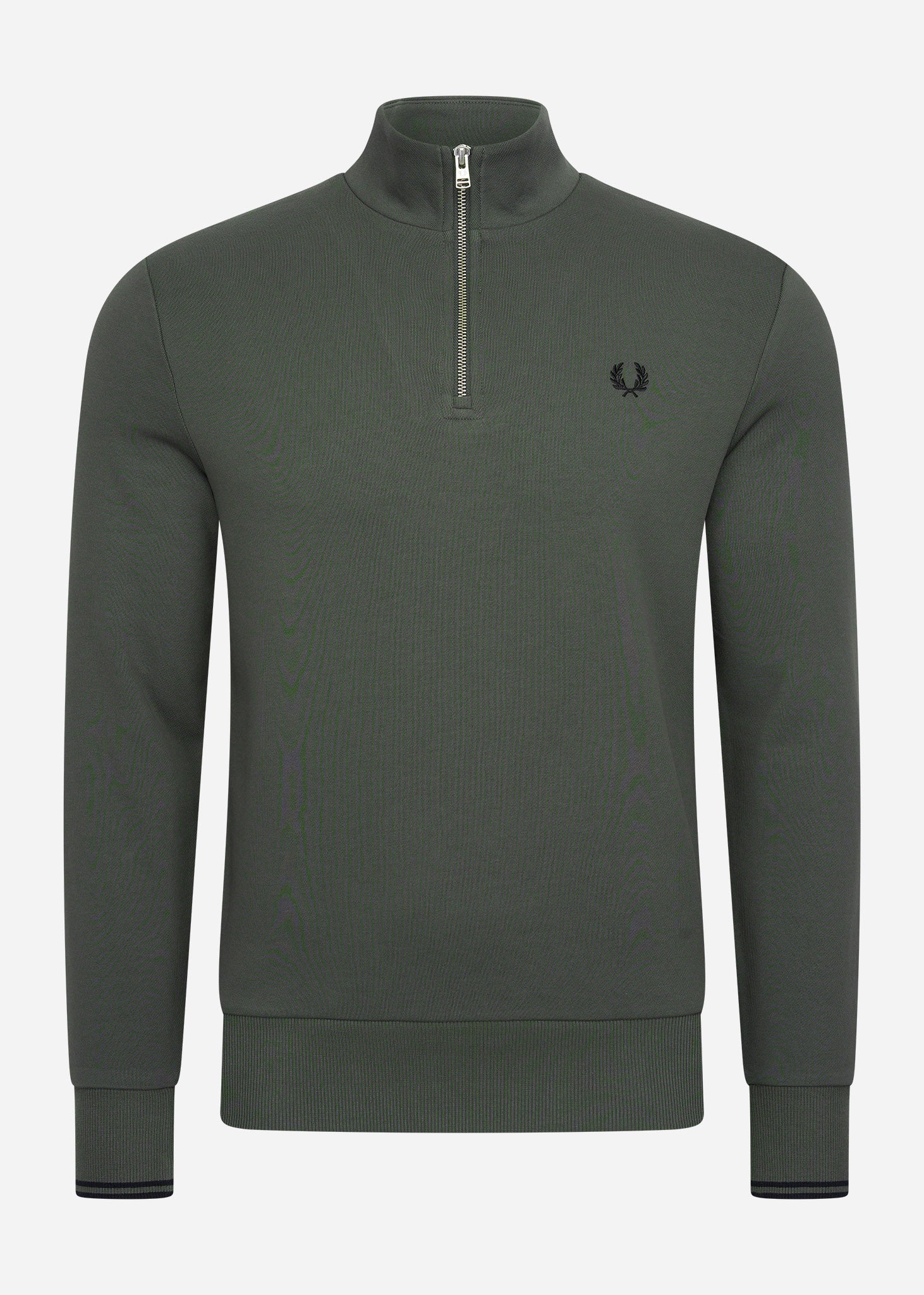 Fred Perry Truien  Half zip sweatshirt - field green 
