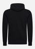 MA.Strum Hoodies  Chest print overhead hoody - jet black 