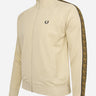 Fred Perry Vesten  Contrast tape track jacket - oatmeal shaded stone 