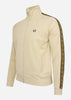 Fred Perry Vesten  Contrast tape track jacket - oatmeal shaded stone 