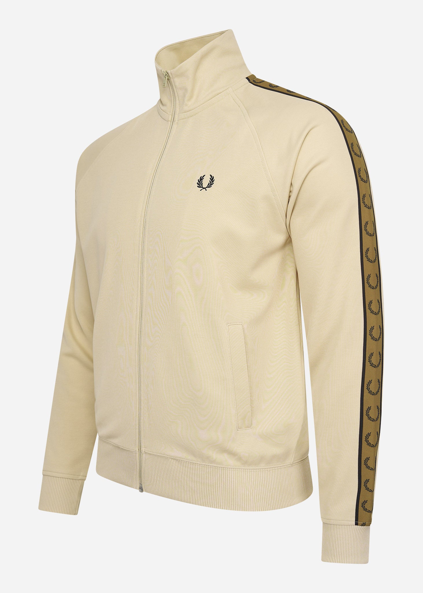 Fred Perry Vesten  Contrast tape track jacket - oatmeal shaded stone 