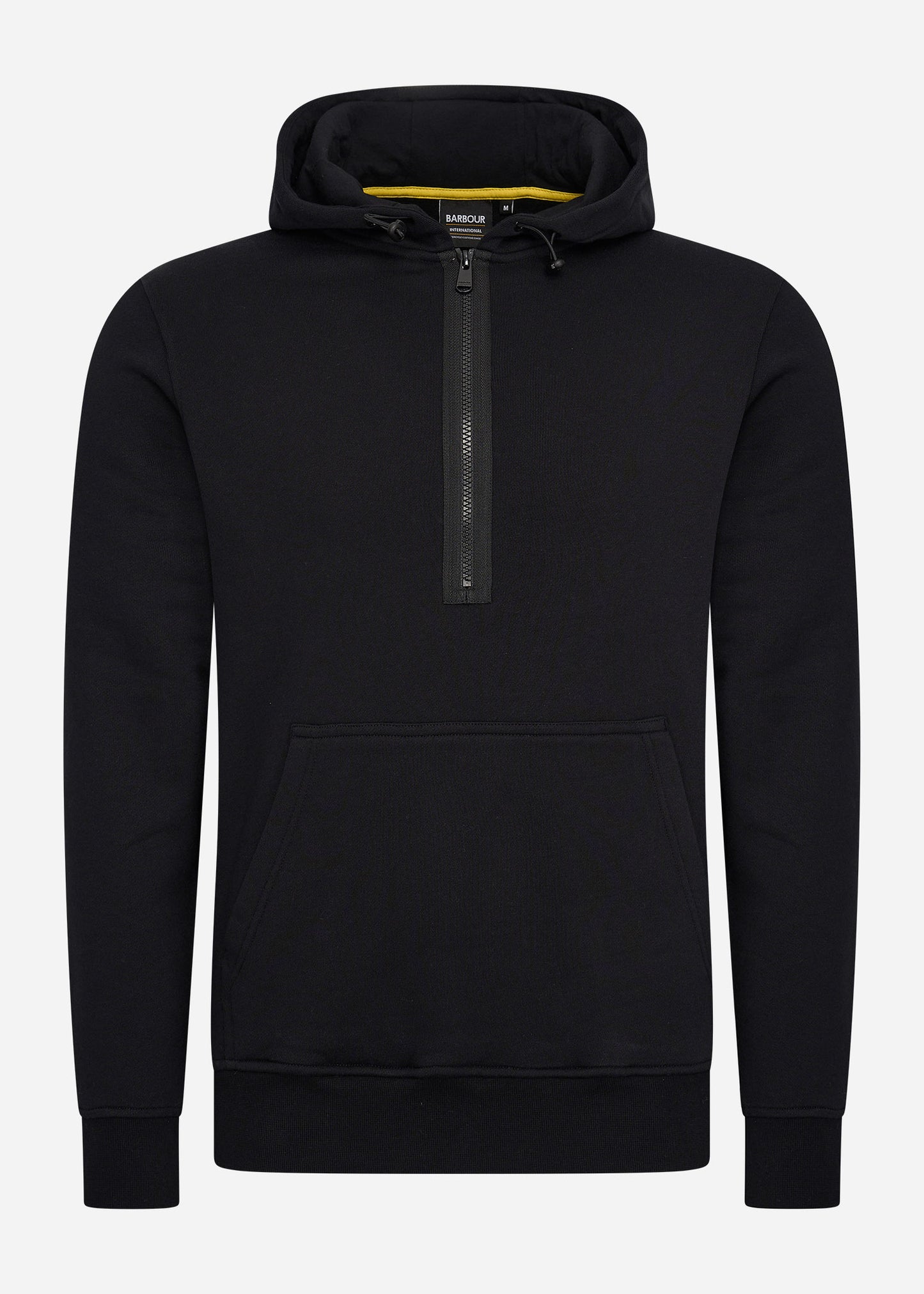 Barbour International Hoodies  Badge half zip hoodie - black 