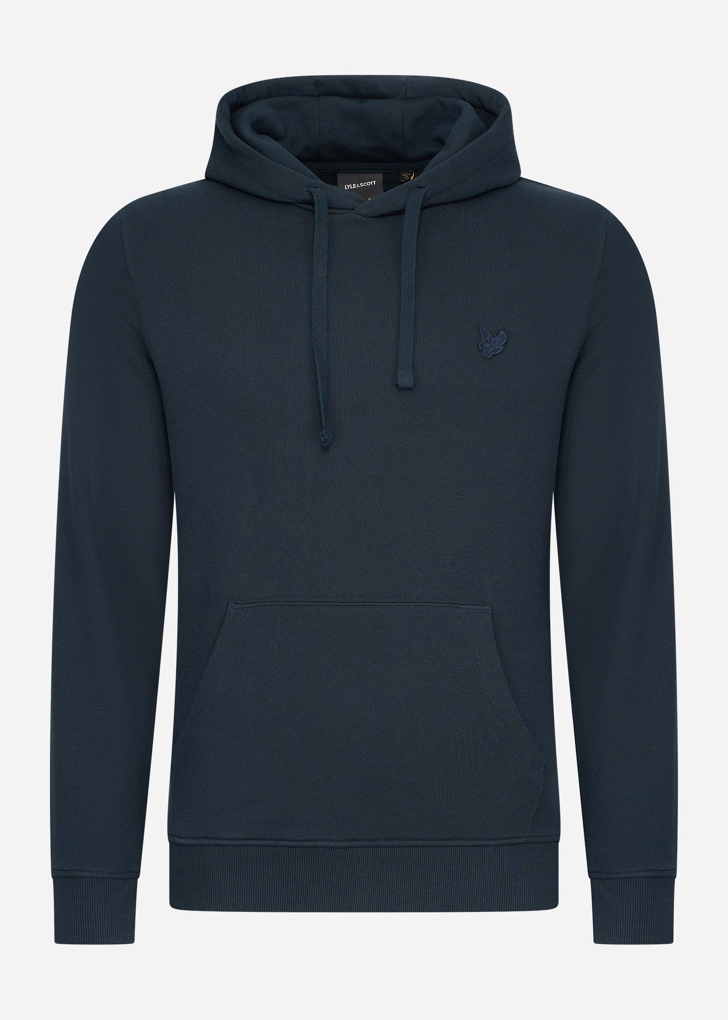 Lyle & Scott Hoodies  Tonal eagle pullover hoodie - dark navy 